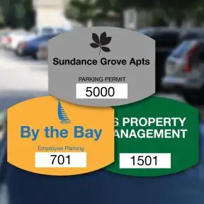 Custom Parking Permit - Rounded Rectangle 2" X 2.5"