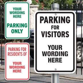 Custom Aluminum Signs - Parking