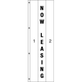 Vertical Custom Message Flag - Now Leasing