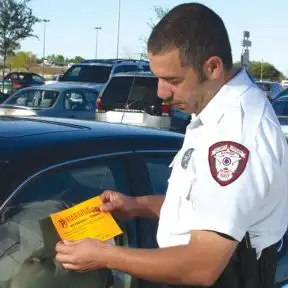 Parking Violation Stickers - Warning No Parking