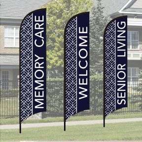 Senior Community Wave Flag Kits - Mod Elegance