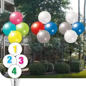 Pick Your Colors - Reusable 4 Balloon Cluster