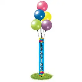 Vinyl Balloon Pole Covers - Prism Petals