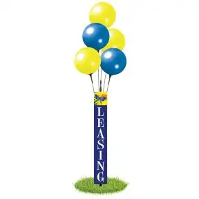 Vinyl Balloon Pole Covers - Happy Butterfly