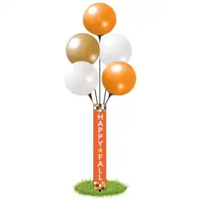 Vinyl Balloon Pole Covers - Fall Color Dots