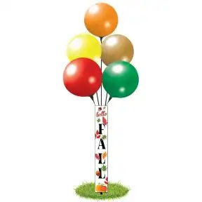 Vinyl Balloon Pole Covers - Feels Like Fall