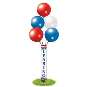 Vinyl Balloon Pole Covers - Star Spangled