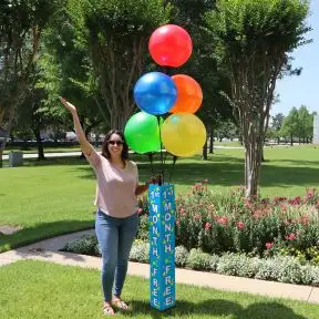 Vinyl Balloon Pole Covers - Custom Design