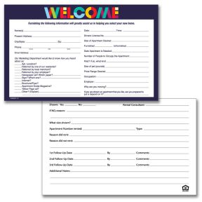 Guest Card - Bright Letters