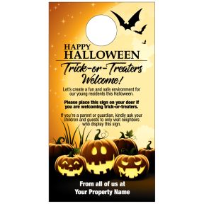 Trick or Treat Door Hanger - Spooky Halloween