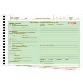 PEGBOARD Maintenance Work Order