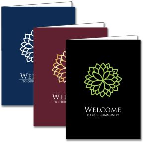 Welcome Folder - Modern Flower