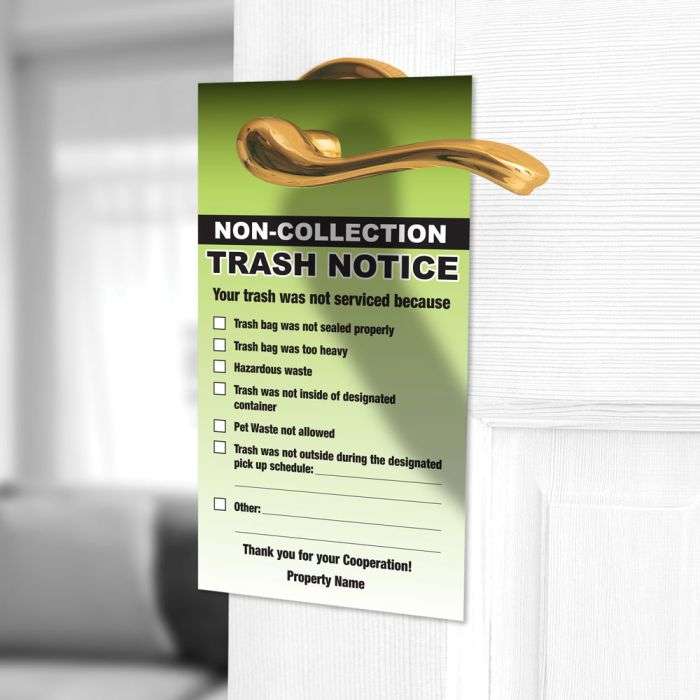 Personalize trash notices with your Property Name