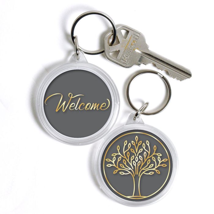 Acrylic Key Tag - Decorative Tree