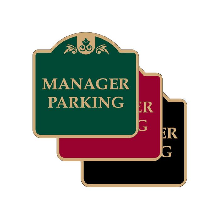 Parking Signs - "Manager Parking" Dome