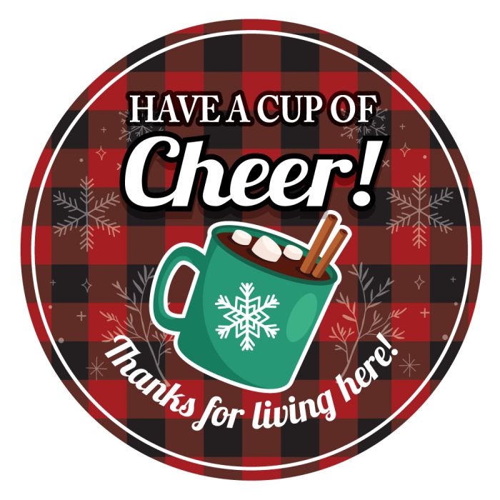 Cup of Cocoa Cheer Sticker