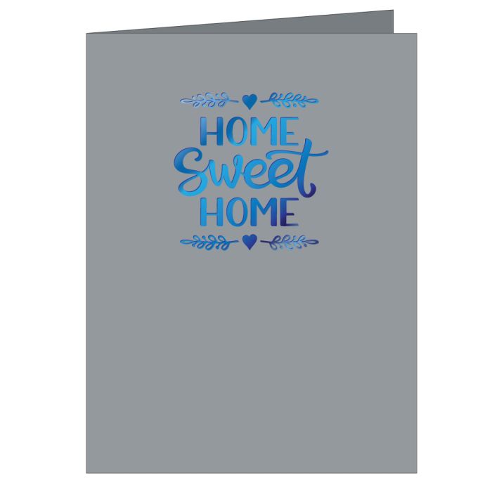 Welcome Folder Linen - Blue and Charcoal