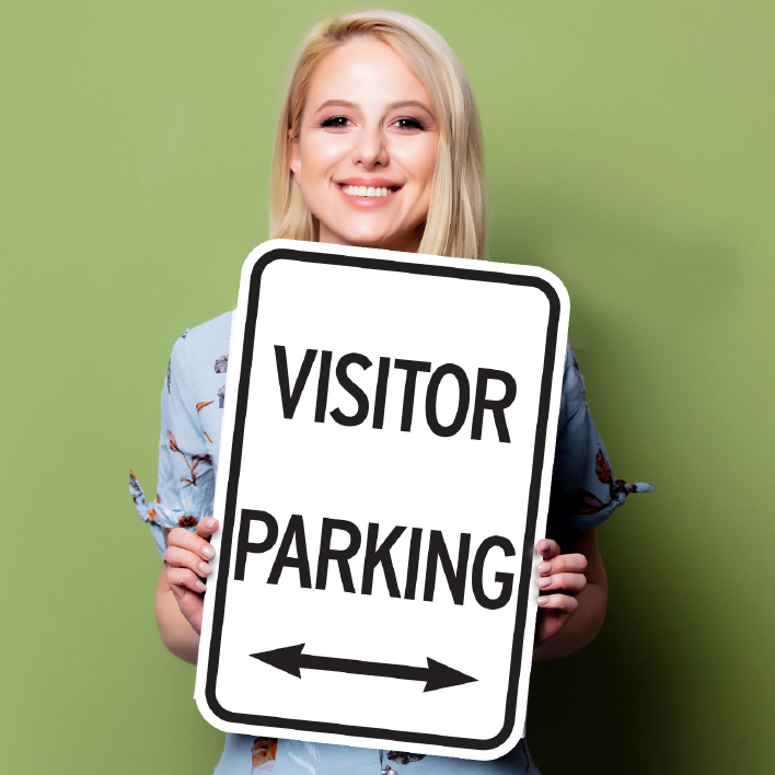 Plan Ahead with Visitor Parking Signs!