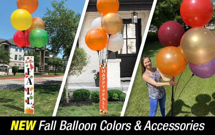 NEW Fall Balloon Colors and Accessories